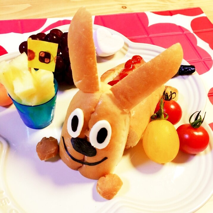 ☆キャラ弁☆アンパンマンのチーズなホットドッグ☆